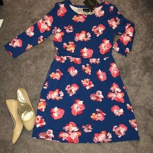 Cynthia Rowley Medium Skater Dress 3/4 sleeves